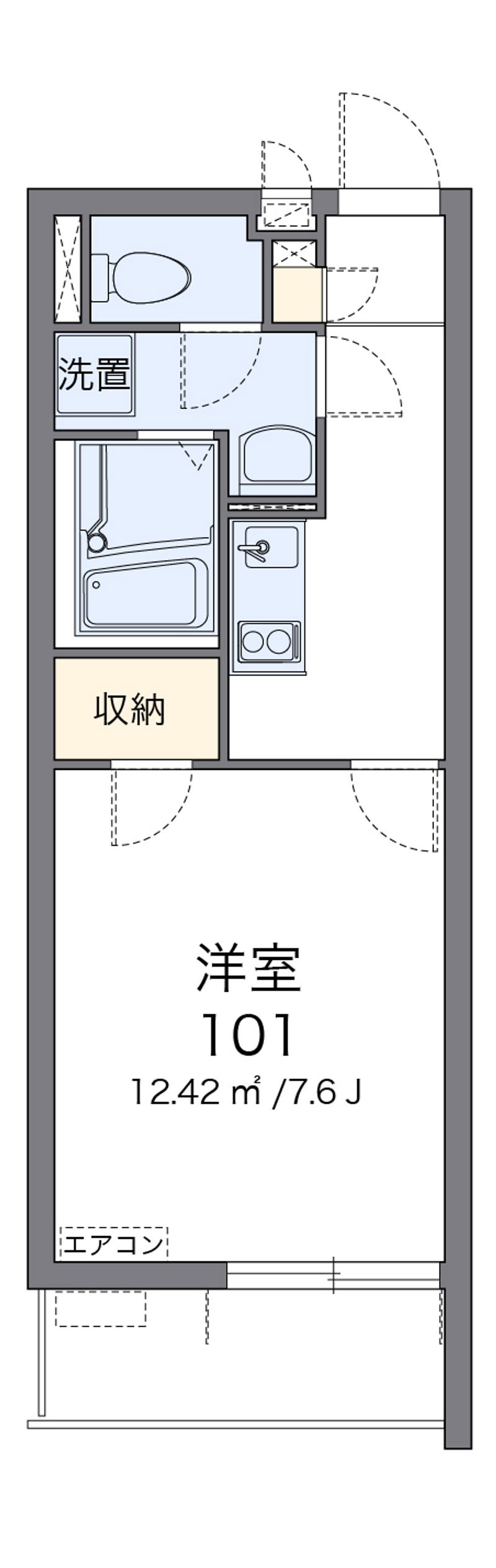 クレイノ芝富士ハイツ 間取図