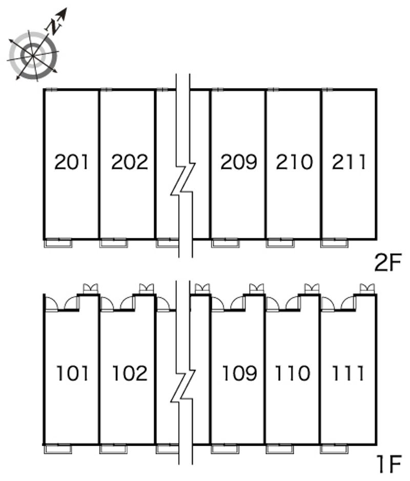レオパレスルーチェ 間取配置図