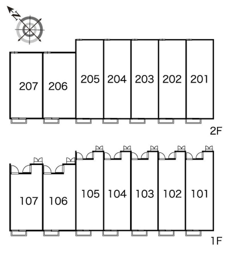 レオパレスセピアコート 間取配置図