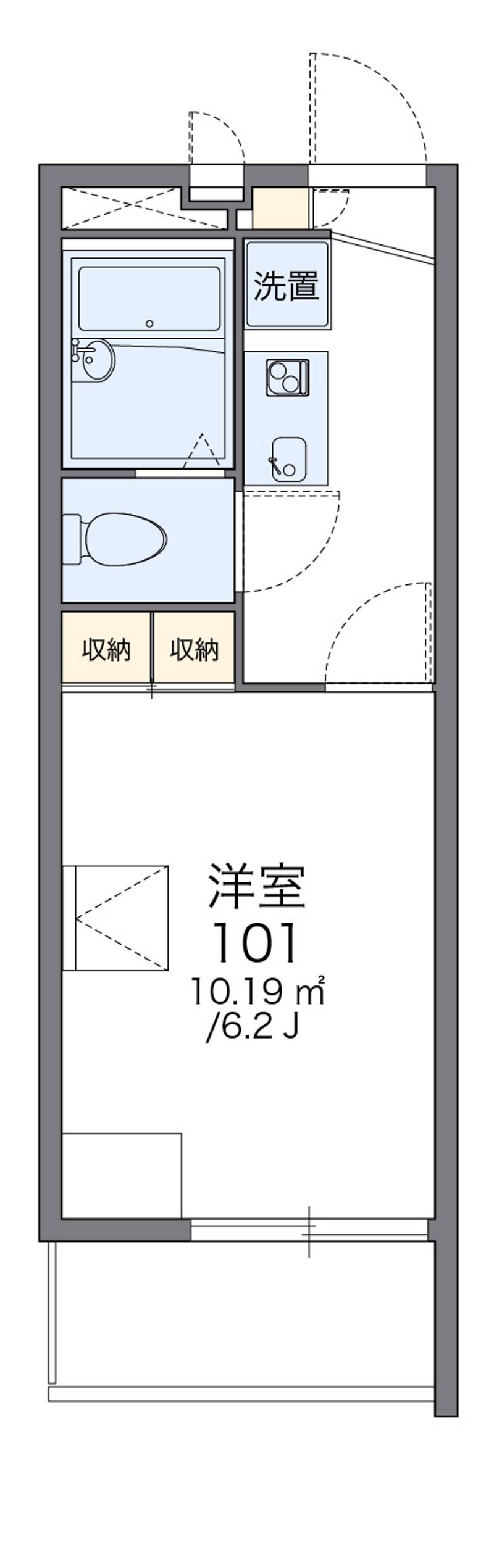 レオパレスコスモスⅠ 間取図