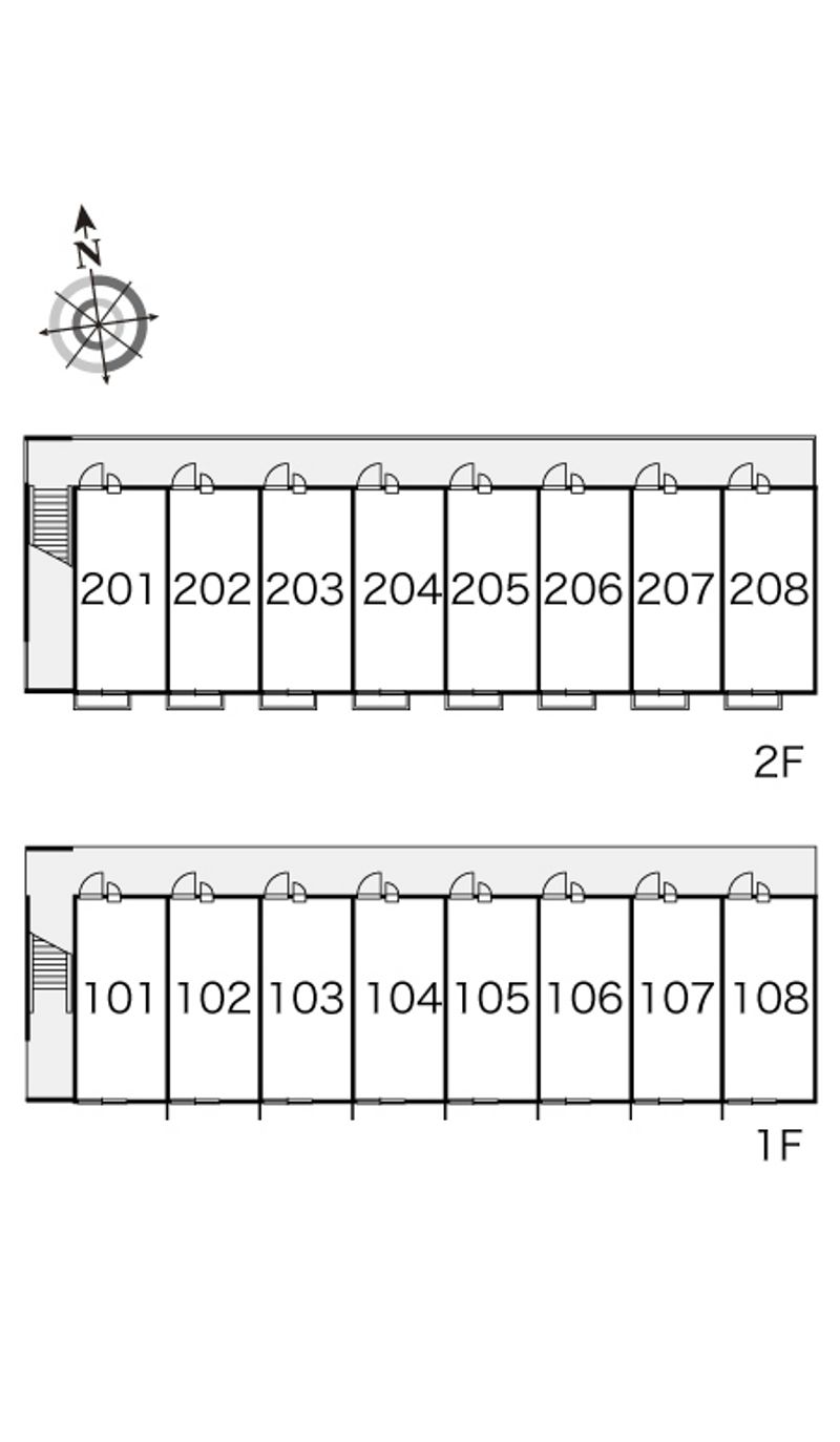 レオパレス伏見 間取り配置図