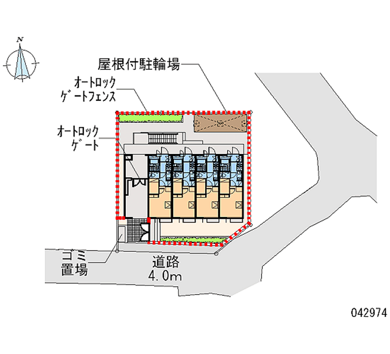レオパレスグリーン中台 区画図