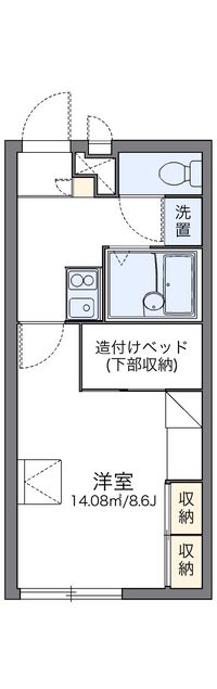 レオパレスアメニティハイツ 間取り図