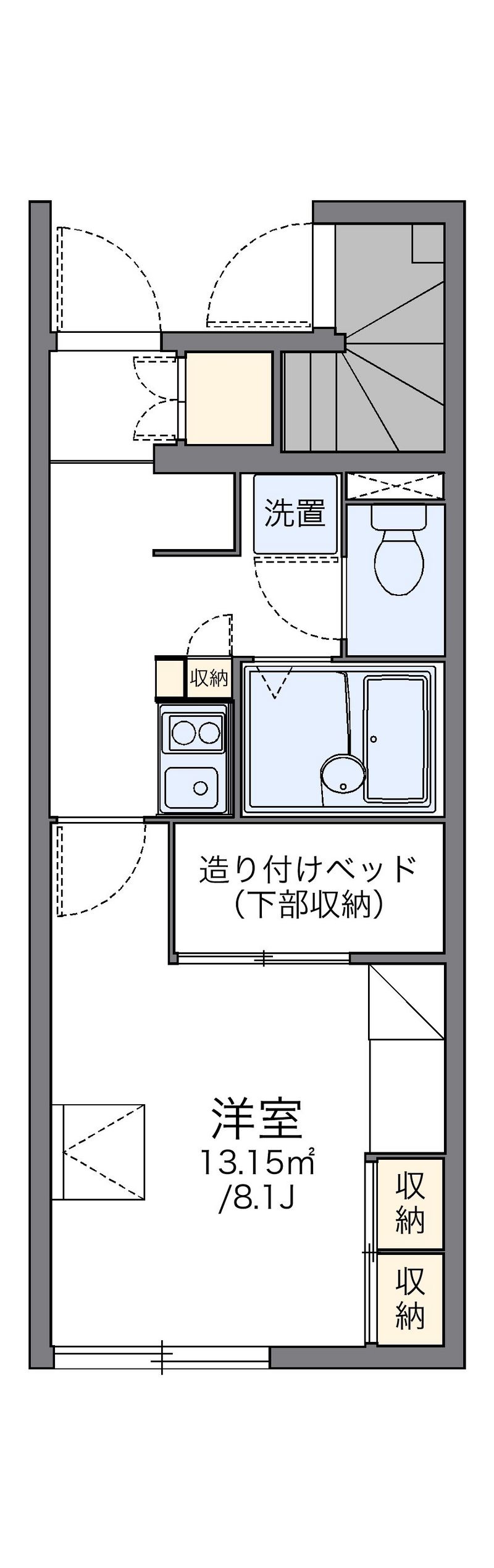 レオパレス楓 間取図