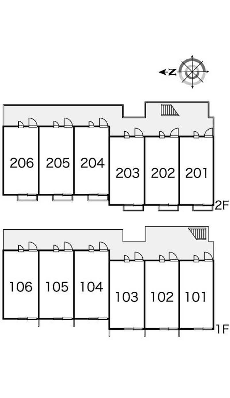 レオパレスアムールソフィア 間取り配置図