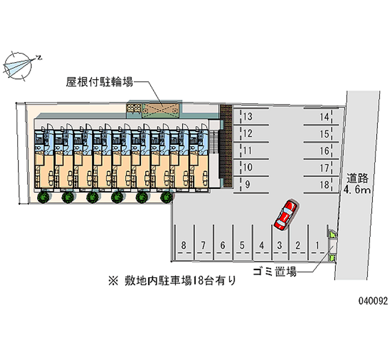 レオパレス一色 月極駐車場