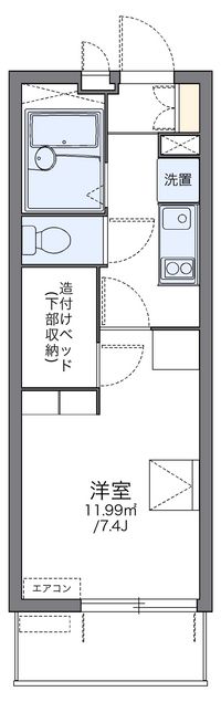 レオパレスレインボーステイツ 間取り図