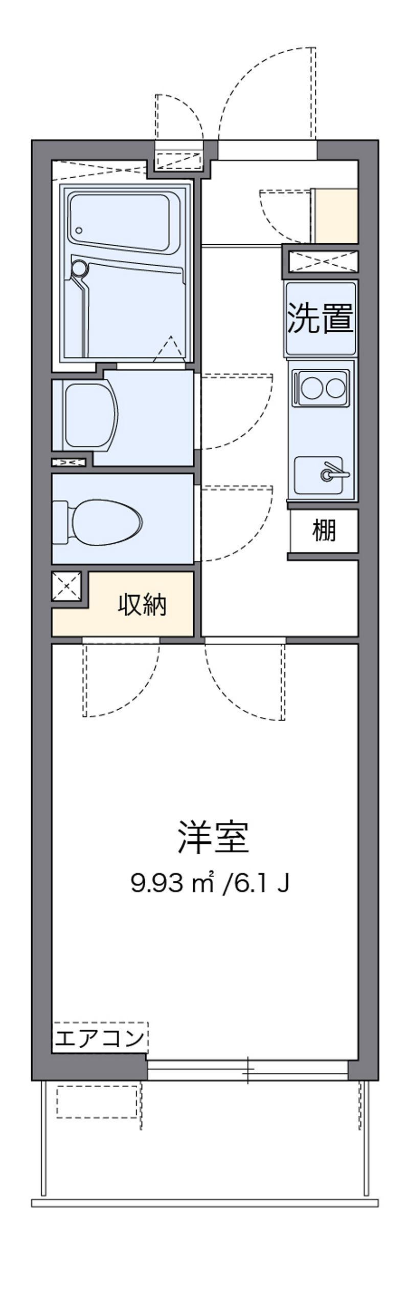 クレイノＹＫ岡村 間取図