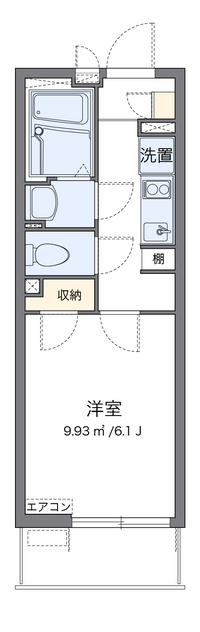 クレイノＹＫ岡村 間取り図