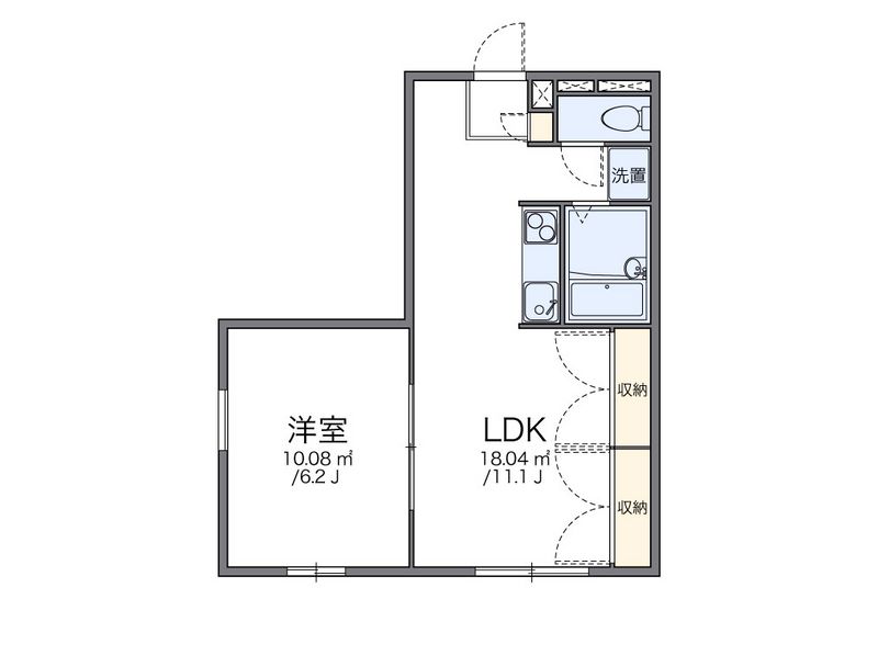 レオパレス合志 間取り