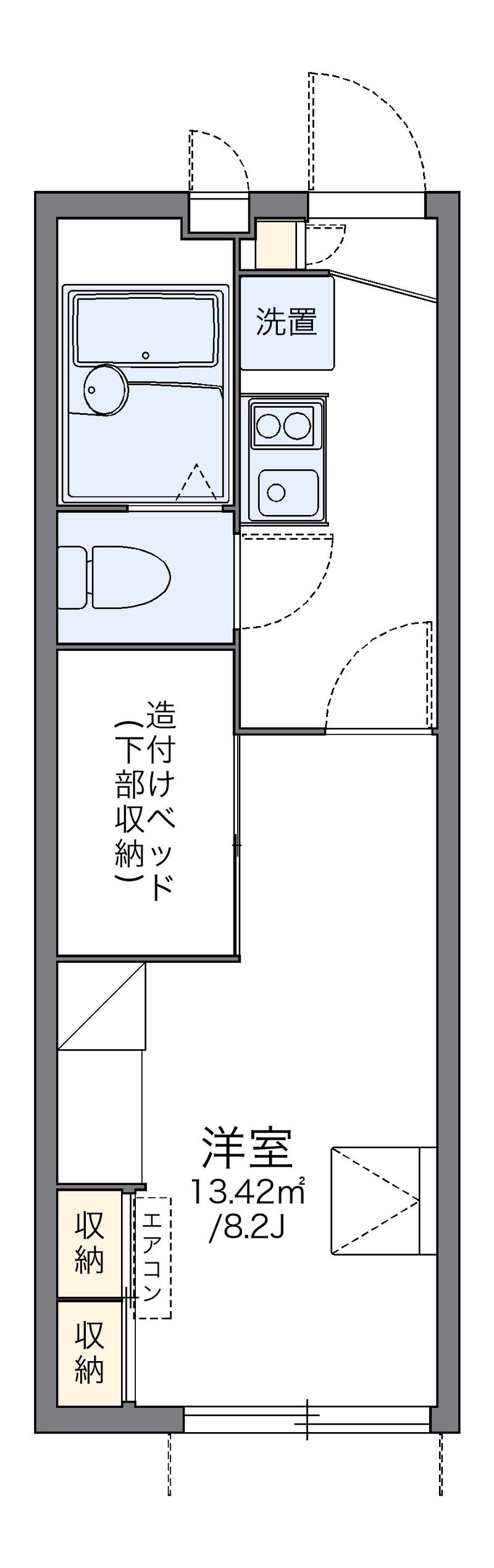 レオパレスアマミヤ 間取図