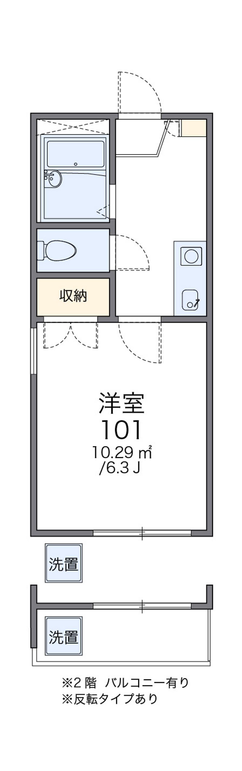 レオパレス師岡 間取図