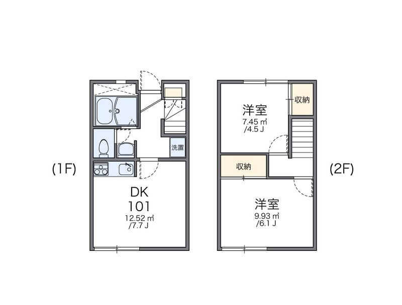 レオパレスレジデンス上松 間取図