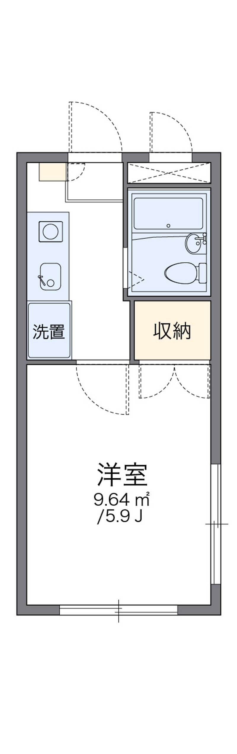 レオパレス新宿 間取図