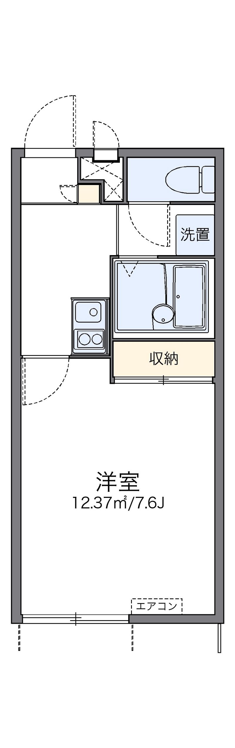 レオパレス末広タウニー 間取り