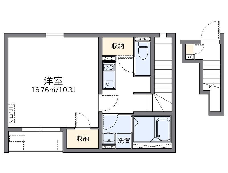 レオネクストＦＵＴＡＢＡ　Ⅱ 間取図