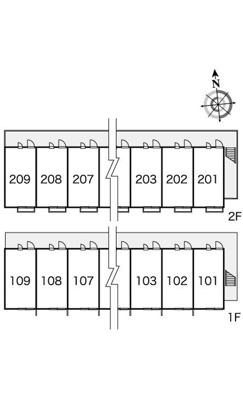 レオパレスＴⅢ 間取配置図