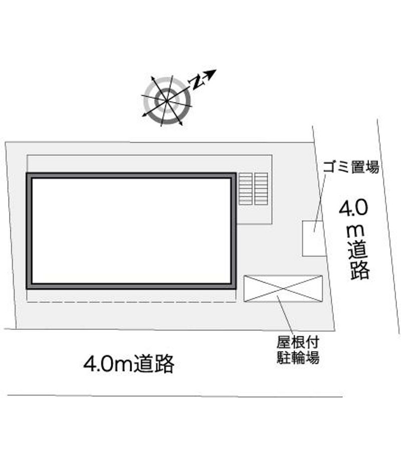 レオパレス湊町ＬＡ１ 配置図