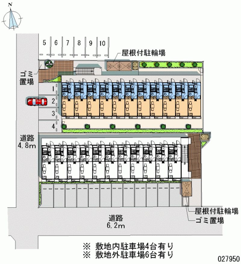 レオパレスサスジュウ　Ⅱ 月極駐車場