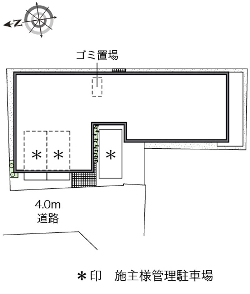 レオパレス香行苑１号 配置図