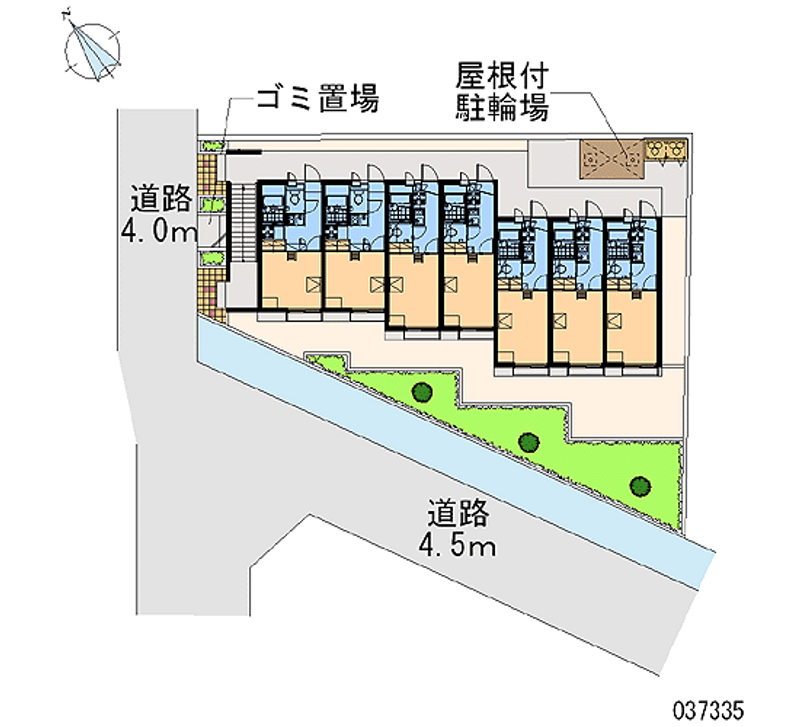 レオパレスウエストパレスⅢ 区画図