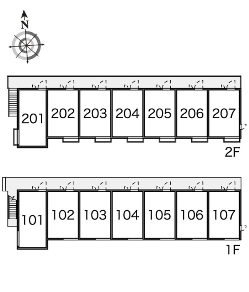 レオパレスヴィラ　ゼルコバ 間取配置図