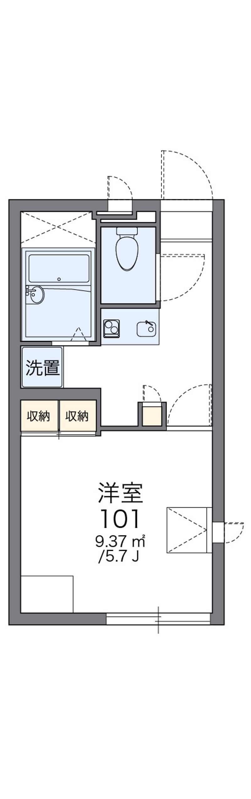 レオパレスビィラ　たもん 間取図