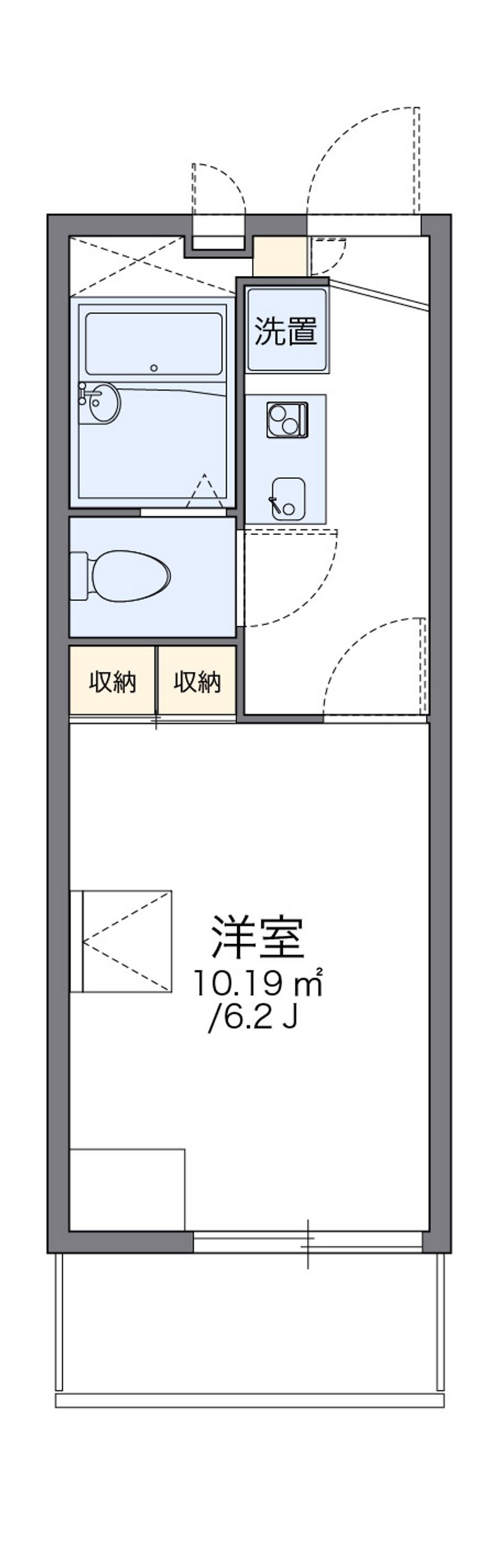 レオパレスパーシモンⅡ 間取図
