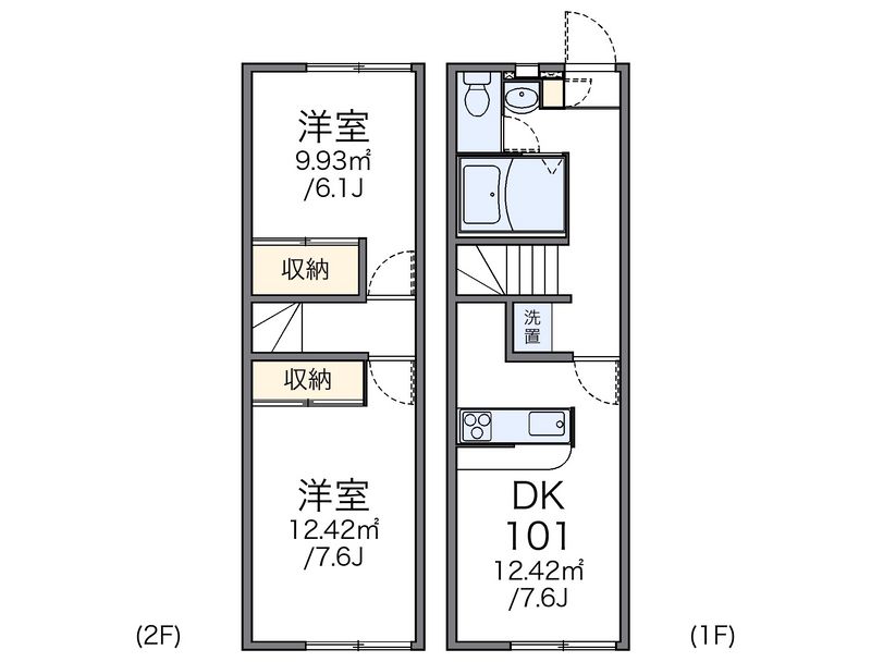 レオパレスヴィラパルク壱番館 間取図