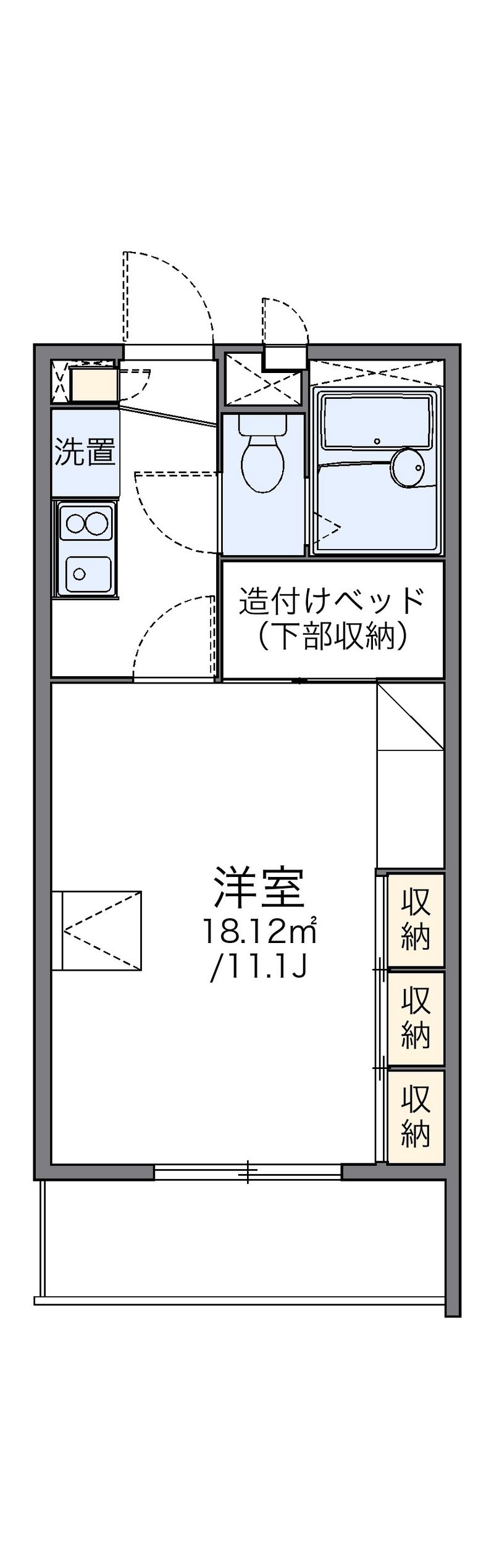 レオパレス湘南Ａ 間取図