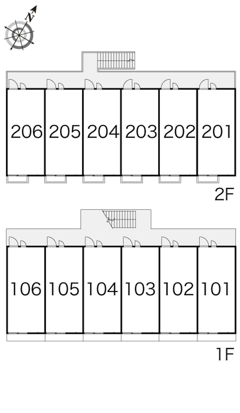 レオパレスロザリオン 間取配置図