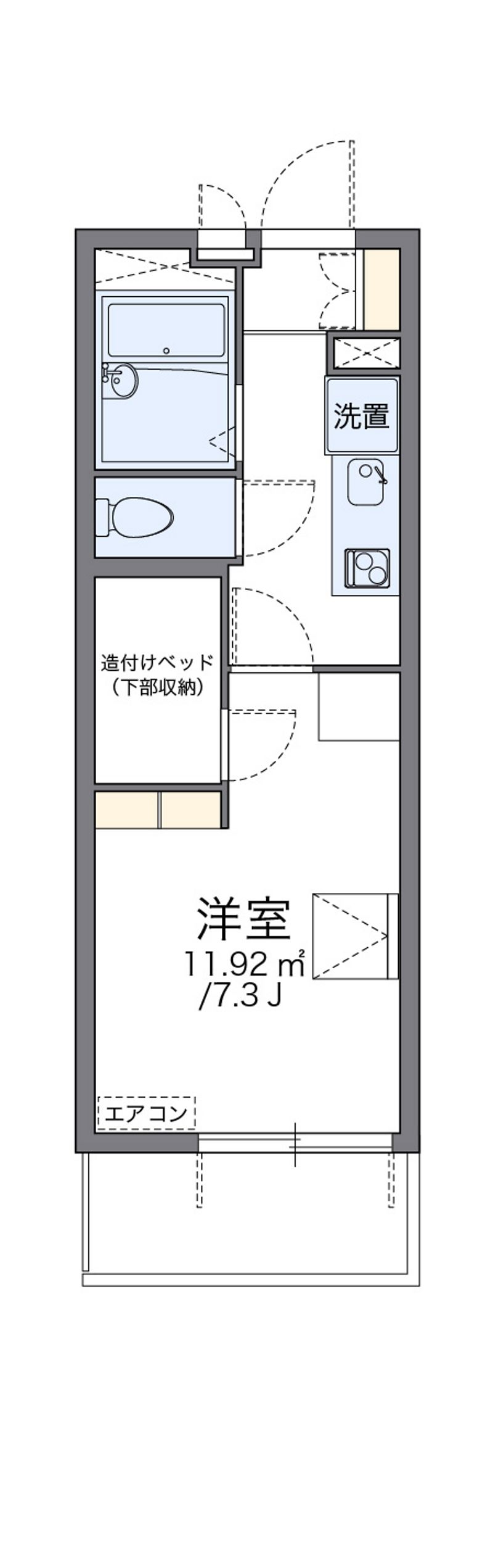 レオパレス中島町 間取図