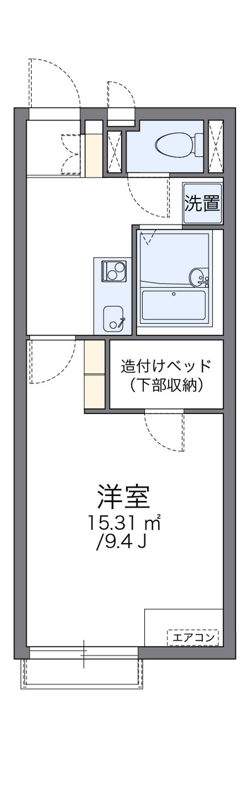 レオネクスト雪月花Ⅰ 間取図