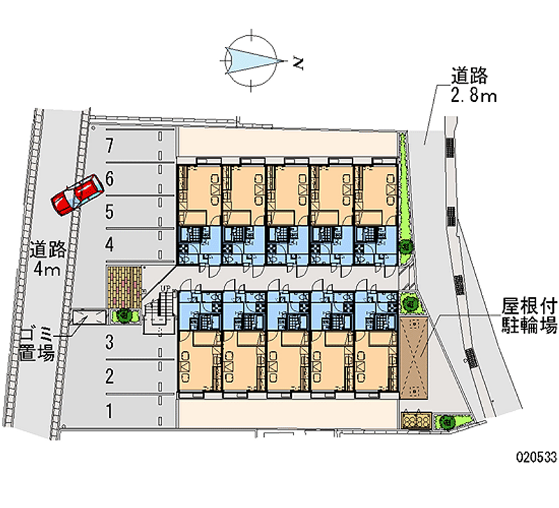 20533 Monthly parking lot