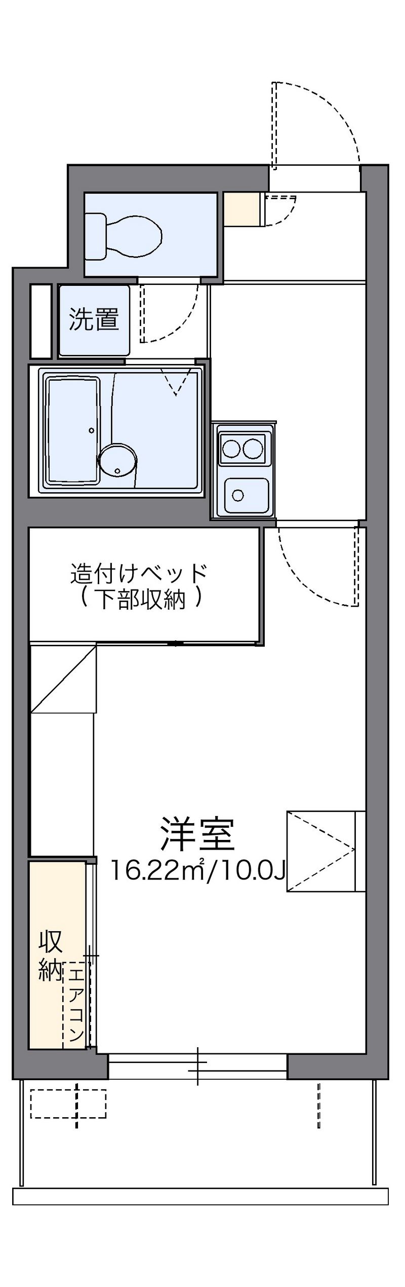 レオパレスパルコートＤ 間取図