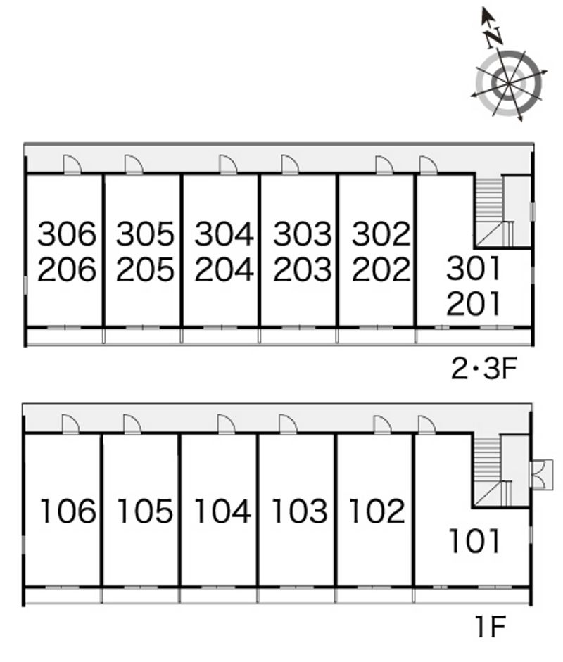 レオパレスＡＬＣＡＺＡＲ 間取り配置図