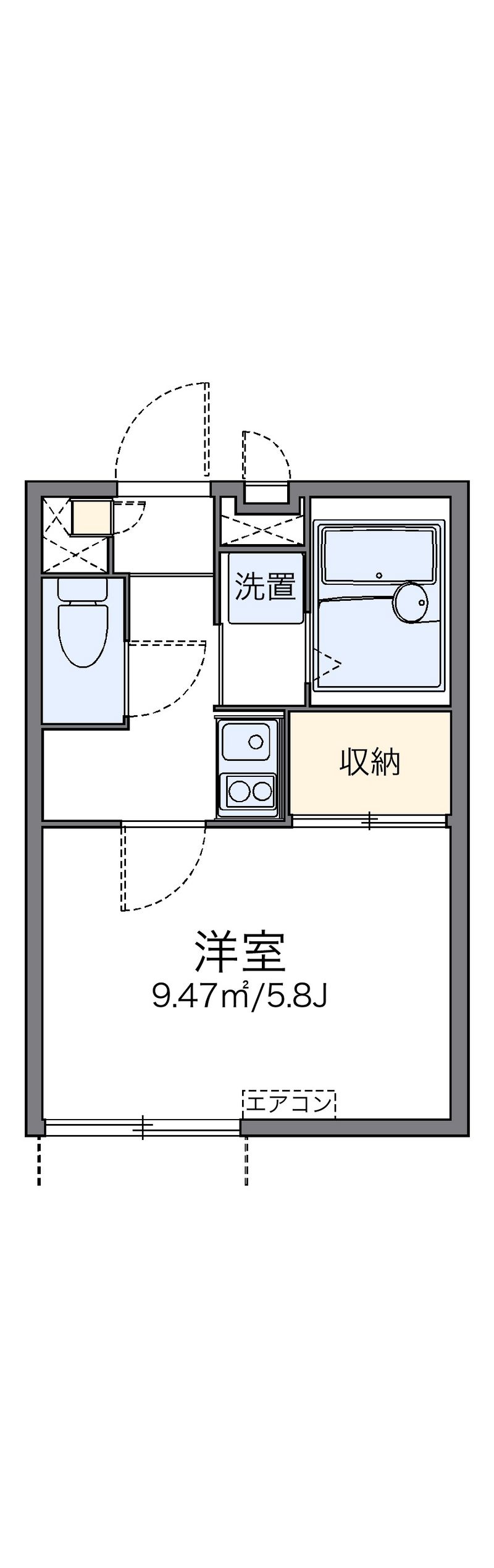 レオパレスヴァンベールⅡ 間取図