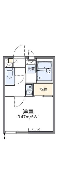 レオパレスヴァンベールⅡ 間取り図