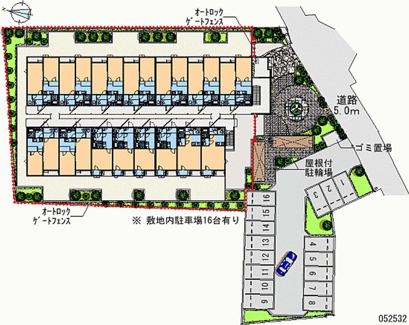 52532 Monthly parking lot