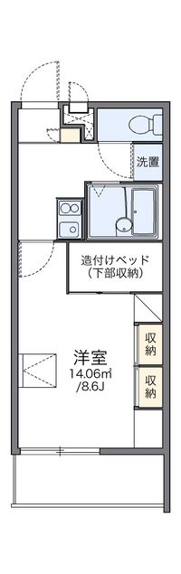 レオパレスヴィラ　レオンチーナ 間取り図