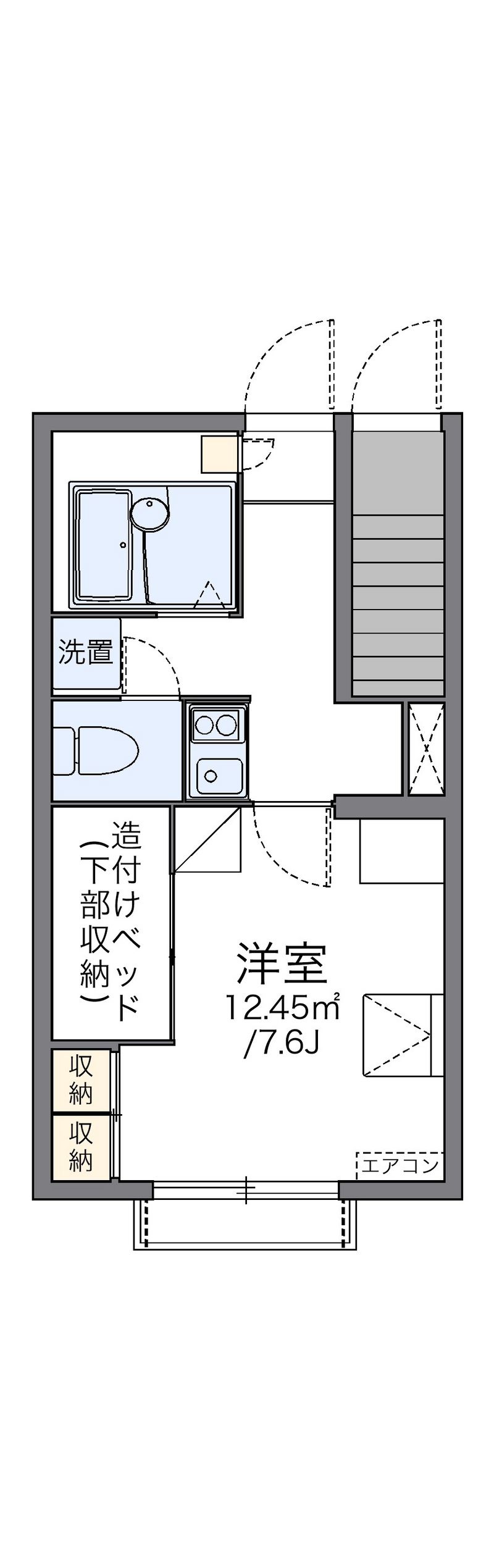 レオパレスヴィラ本町 間取図