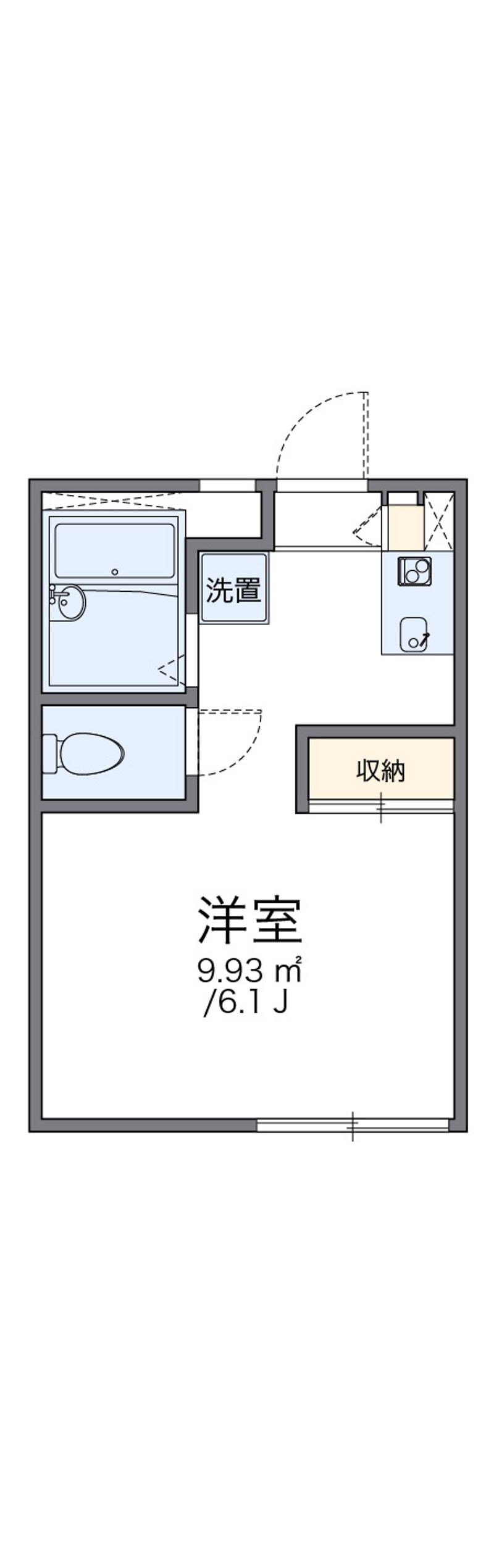 レオパレス川端 間取図