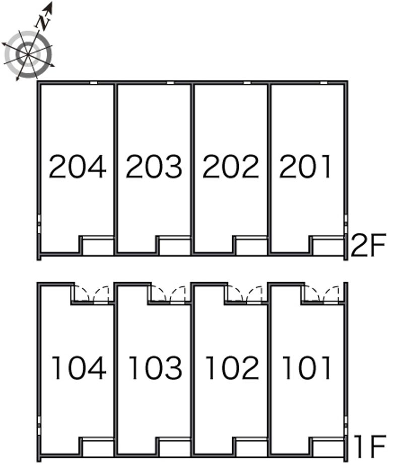 レオネクストルーエ　キフネ 間取配置図