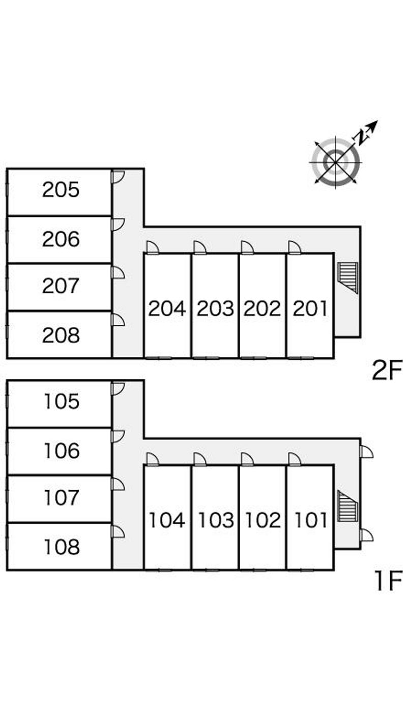 レオパレスポラリス 間取配置図