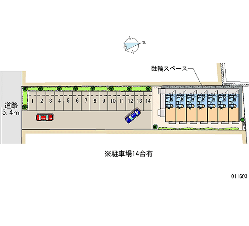 11603 Monthly parking lot