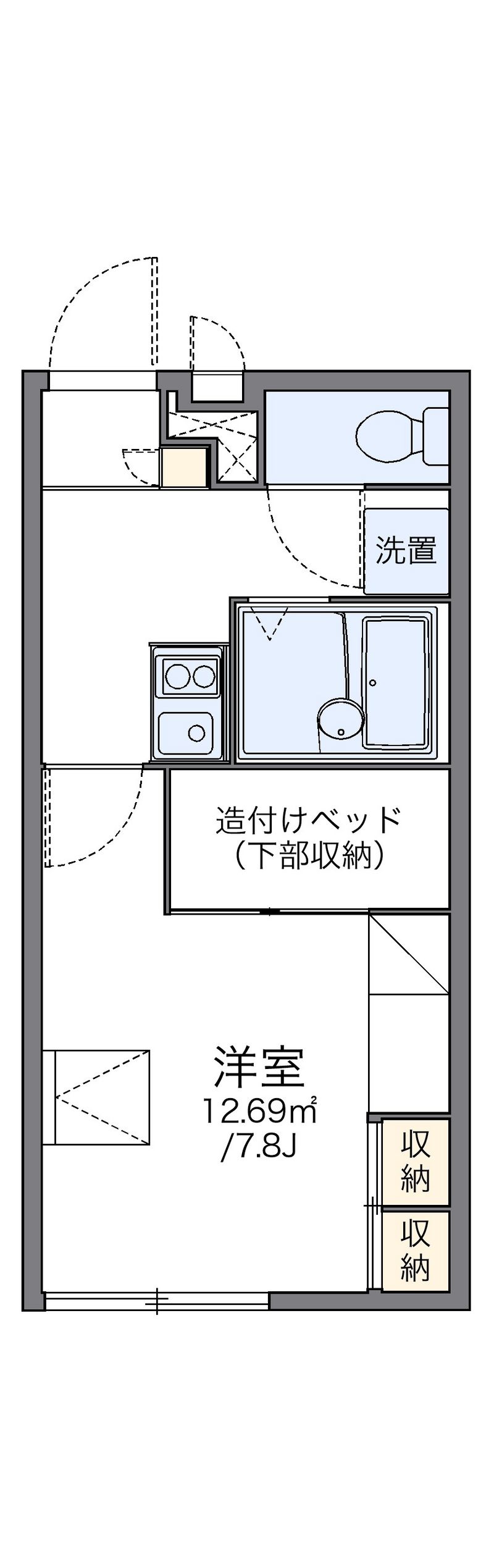 レオパレスドエール３４ 間取図