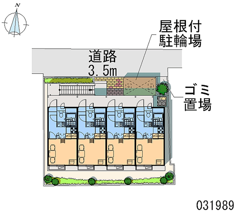 レオパレスカーサ東出 区画図
