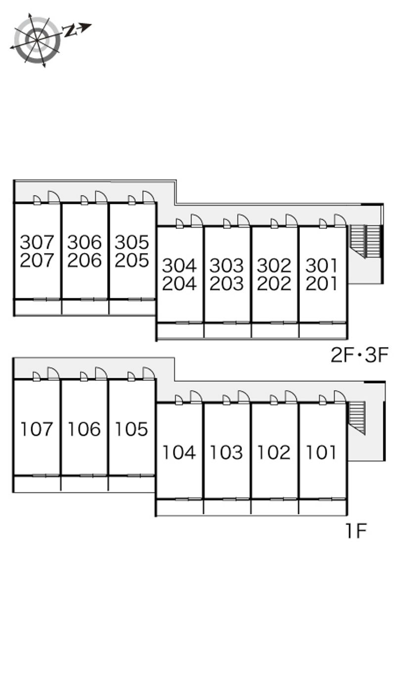 レオパレスＦｌｏｒＴａｉｌ 間取り配置図