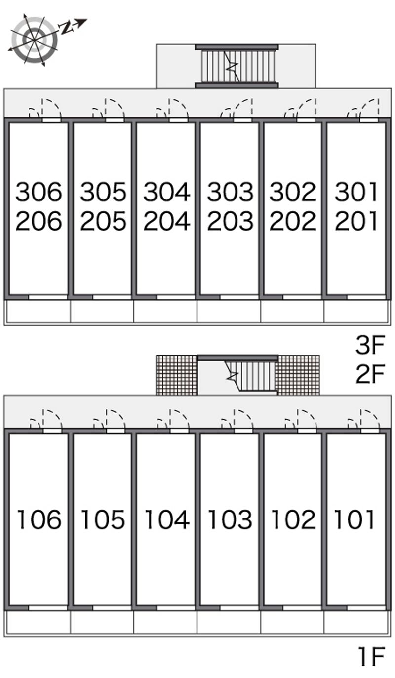 レオパレスカメリヤ 間取り配置図