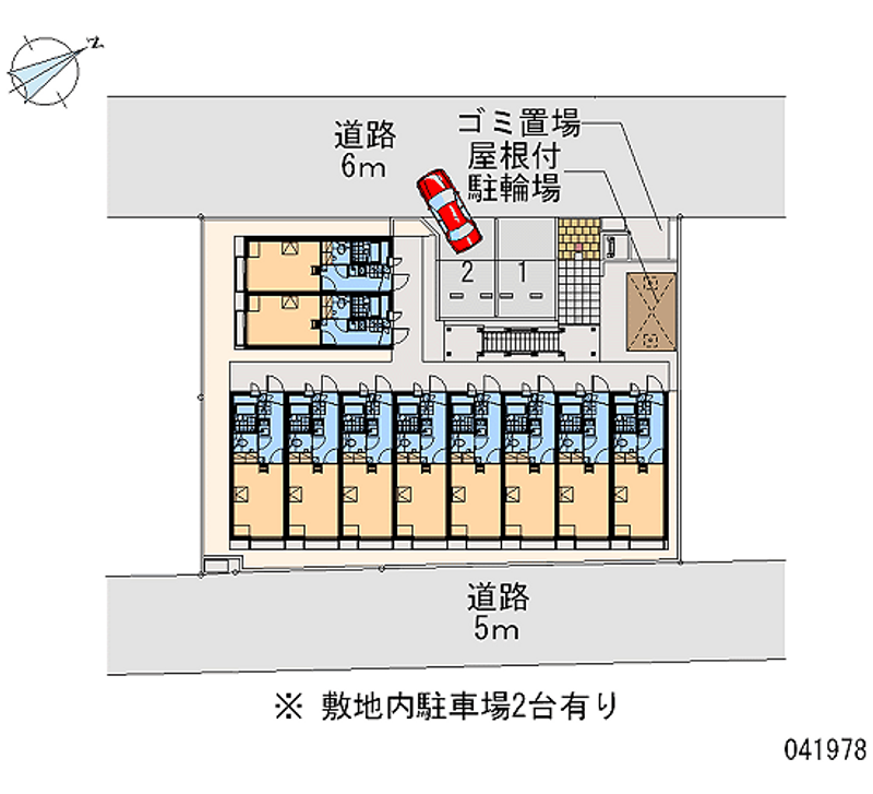 レオパレスクレエ 区画図